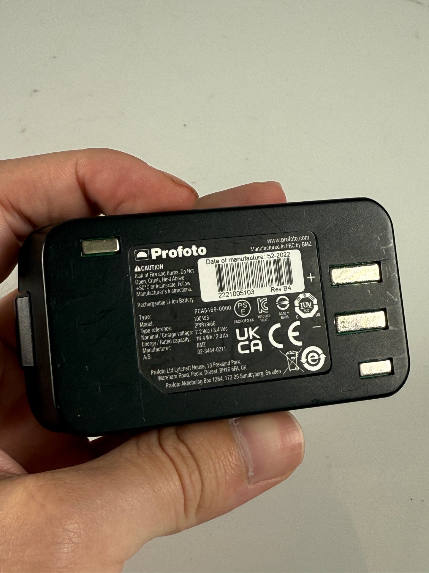 Profoto Li-Ion Battery for A10 AirTTL On-Camera Flash 2S1P 100498