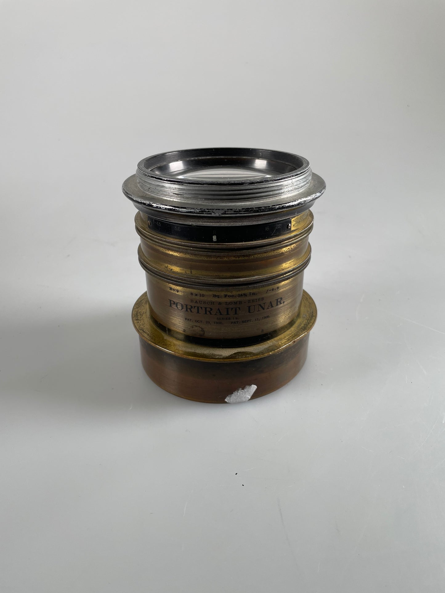 Bausch & Lomb Optical Brass Lens 8x10 Portrait Unar 380mmm 14 3/4 inch f4.5