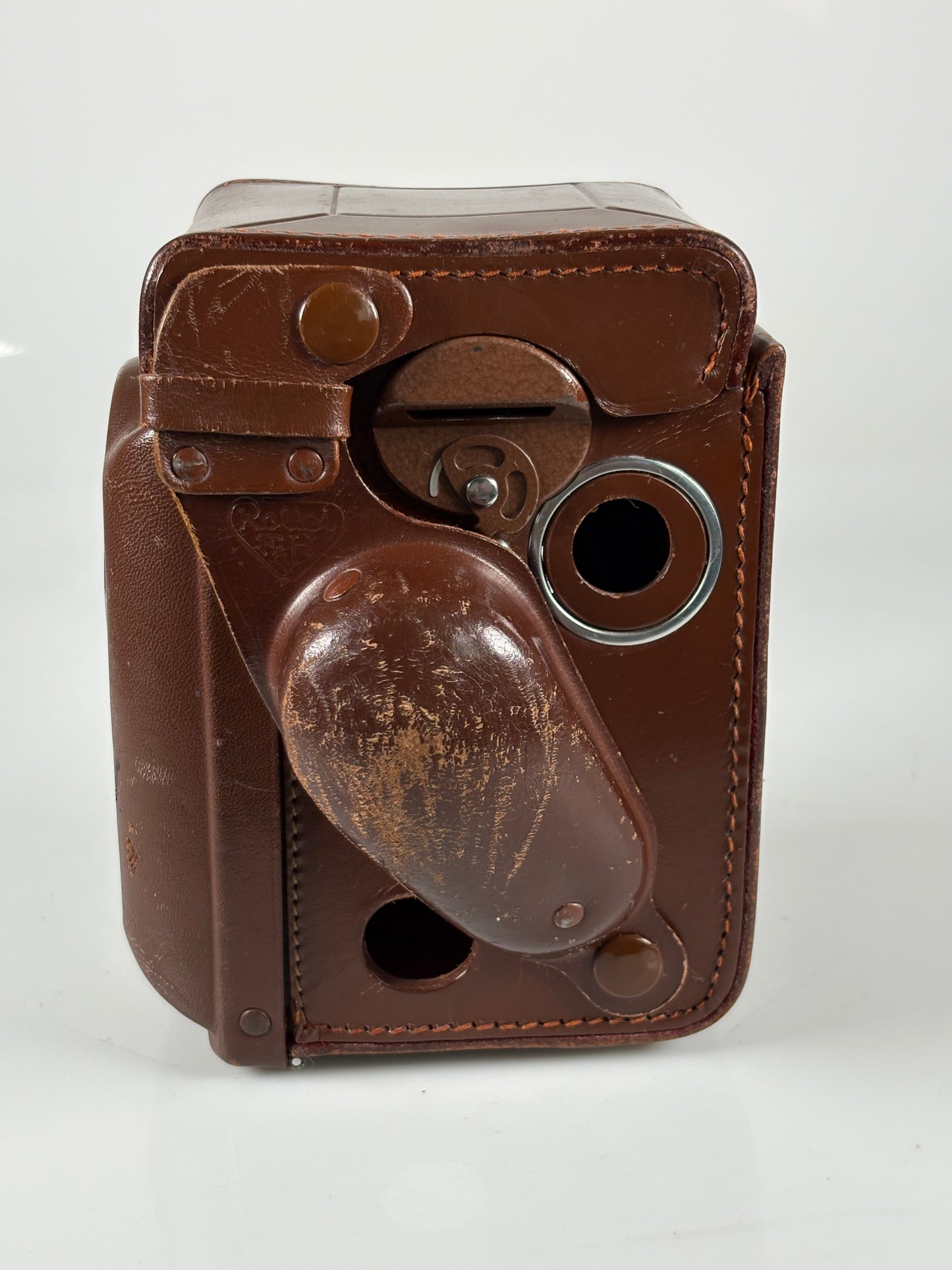 Rolleiflex 2.8F 3.5F 3.5e Genuine Brown Leather Camera Case Meter Cover and strap lugs