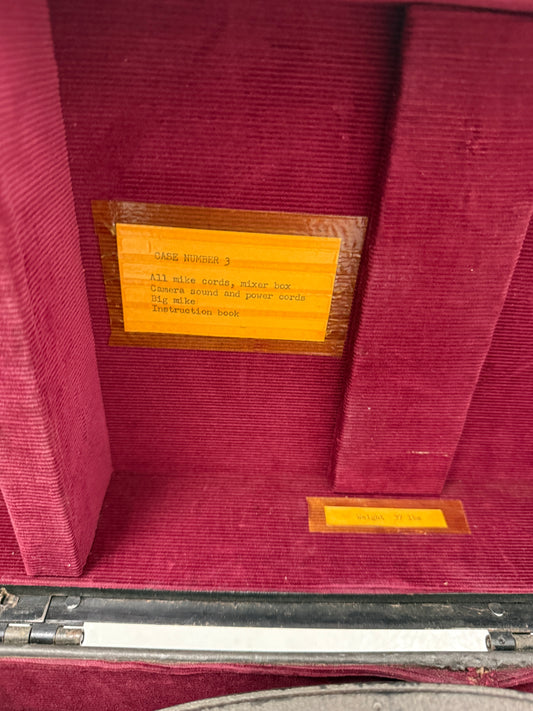 Bach Auricon Hollywood Berndt-Bach 16mm Film Cassette Magazine set of 3 with case