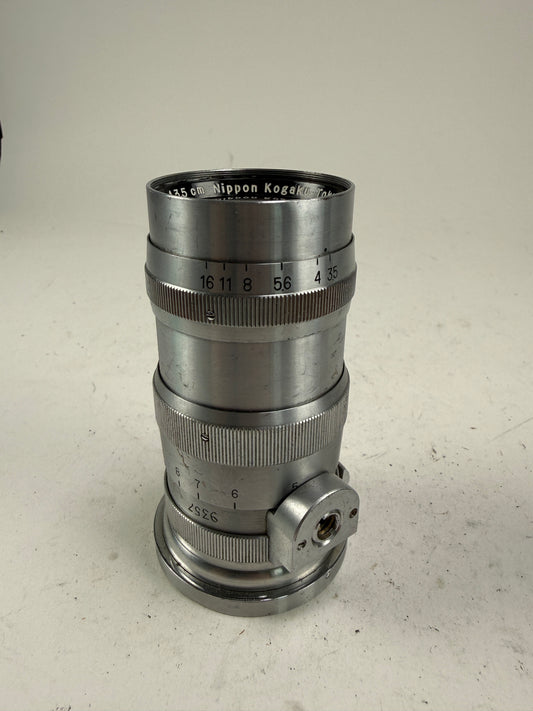 Nikon Nikkor-q.c 13.5cm 135mm f3.5 Lens S mount Nippon Kogaku Tokyo