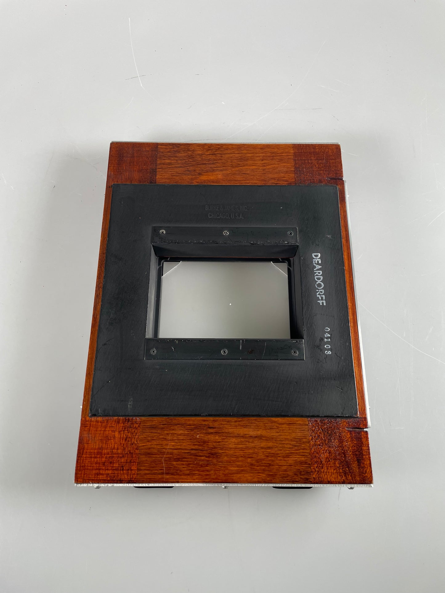 Deardorff 5x7 Sliding Ground Glass Back RARE Burke & James