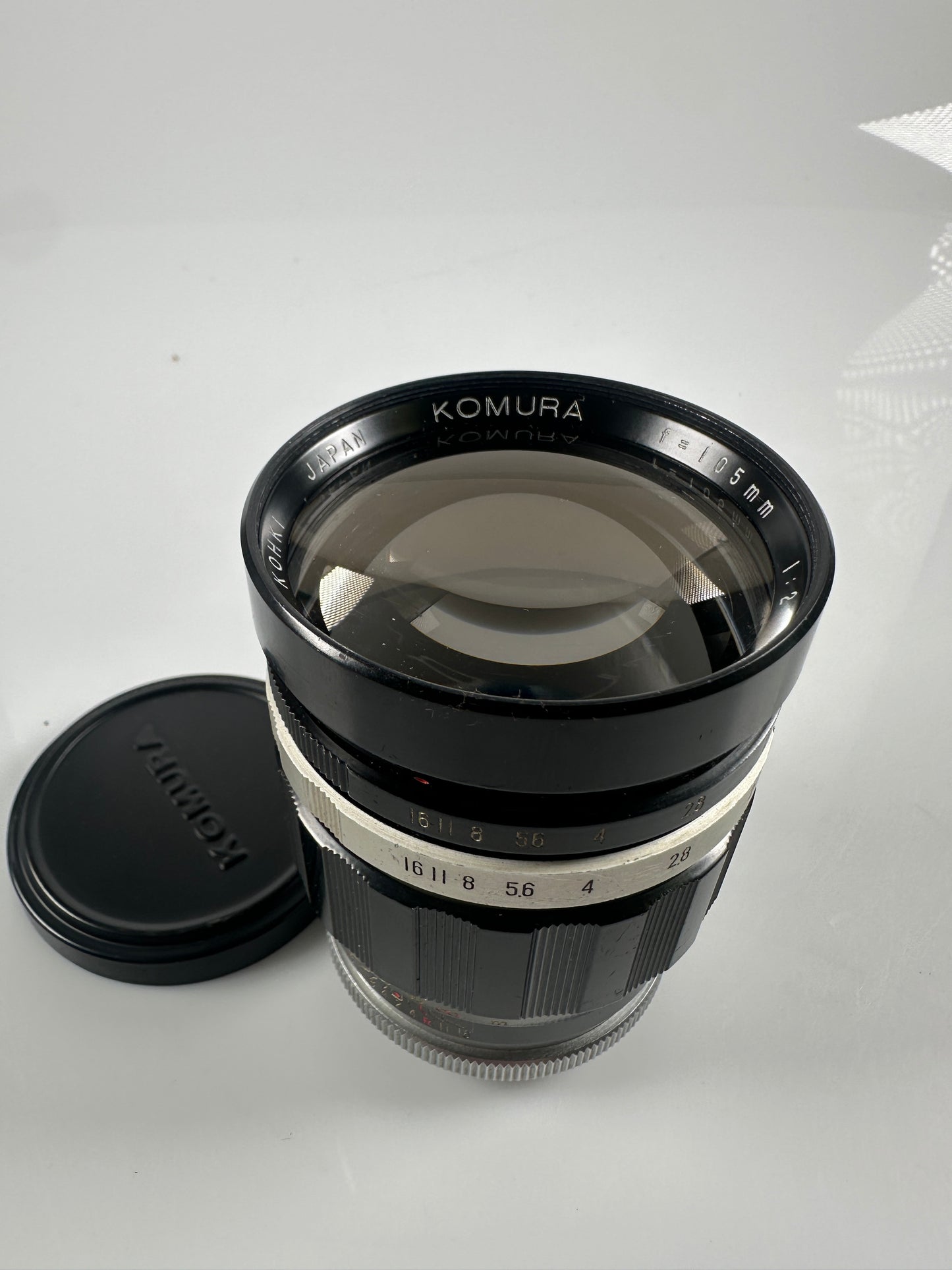 Sankyo Kohki Komura 2/105mm Lens T mount w/ Minolta MD adapter