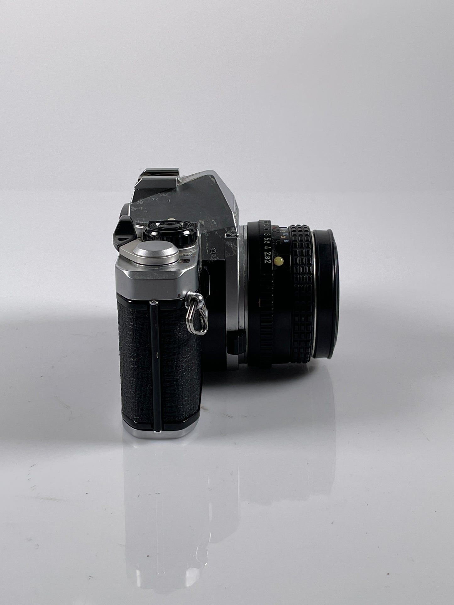 Pentax ME Super Chrome 35mm Film Camera w/ 50mm F2 Lens
