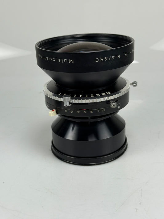 Schneider Symmar S MC 480mm F8.4 Lens in Copal #3 Shutter covers 11x14