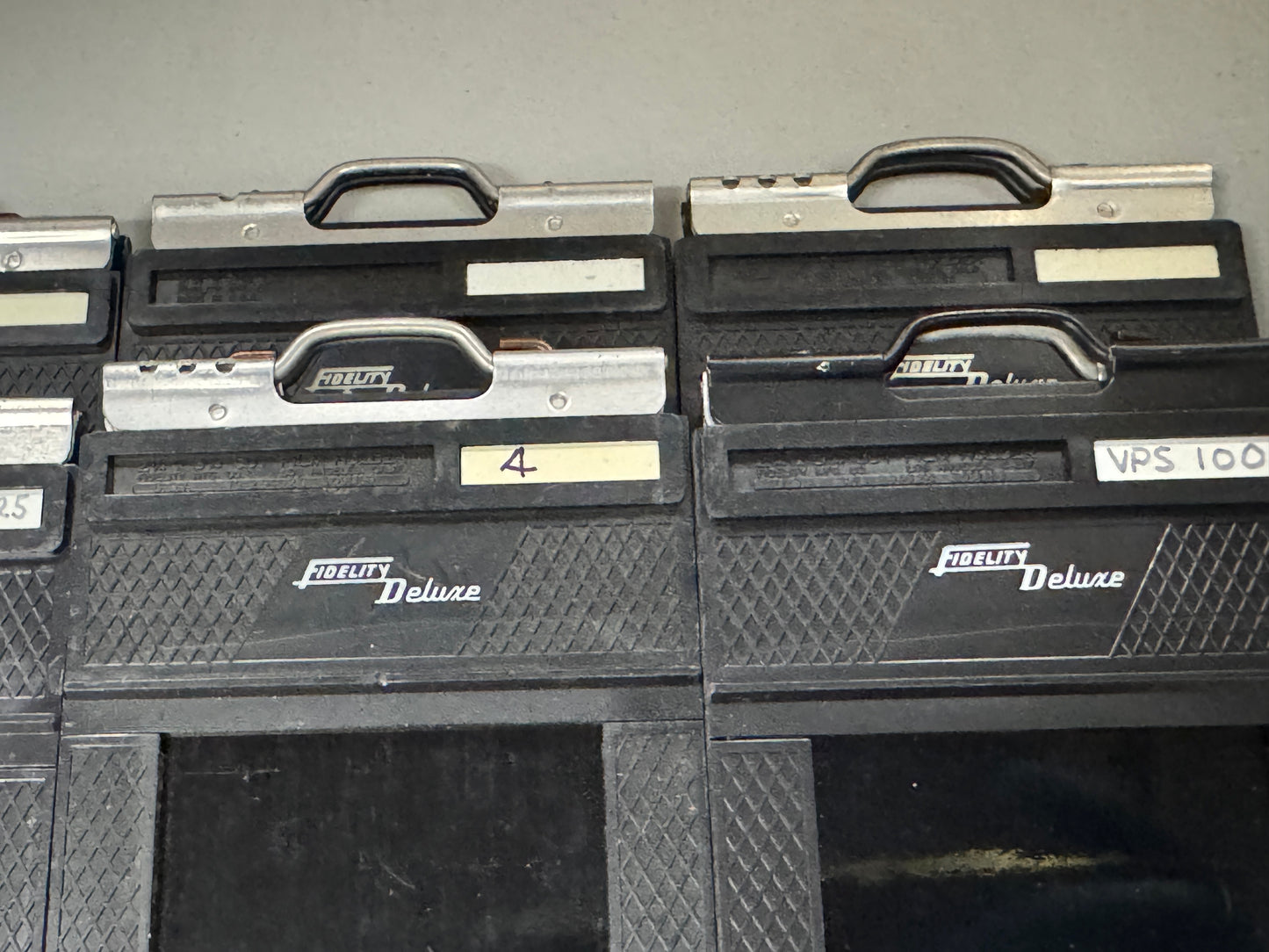 Lot of 6 Fidelity Deluxe 2-1/4 x 3-1/4" (6x9cm) Plastic Cut Film Holders