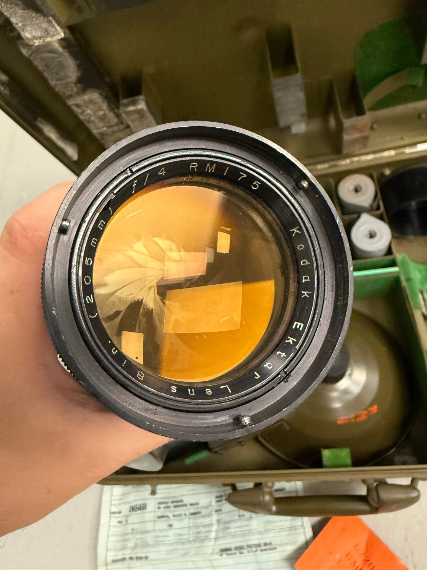 GRAFLEX SIGNAL CORPS U.S ARMY CAMERA KE-4 (1), EKTAR 4IN/ 8IN