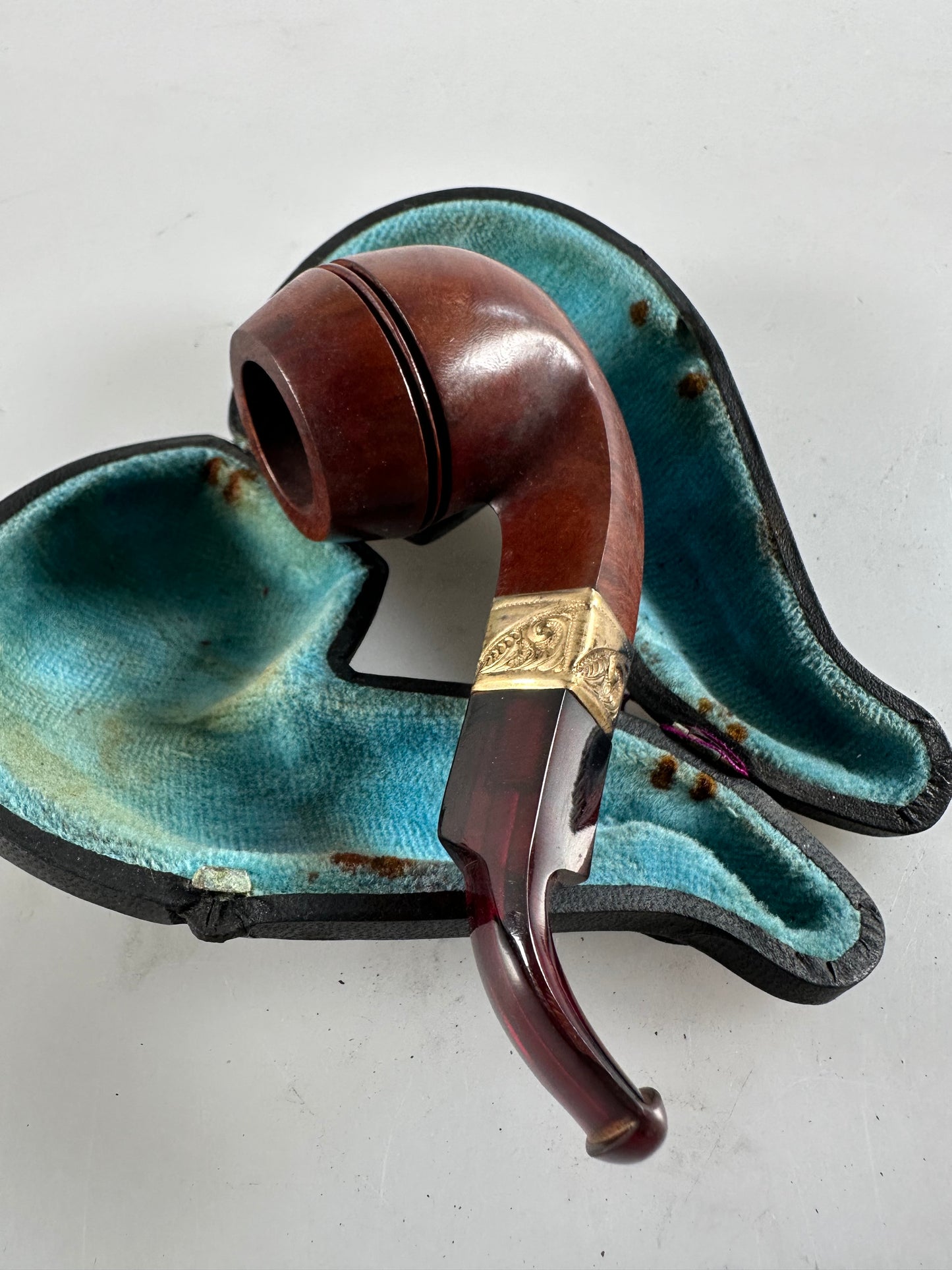 KBB Blue Line Bakelite Pipe, Unsmoked French Briar