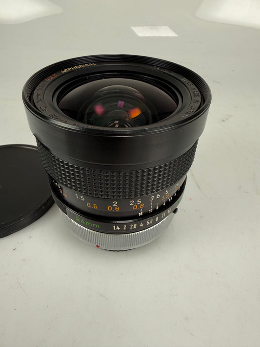 Canon FD 24mm f1.4 S.S.C. SSC Aspherical Lens