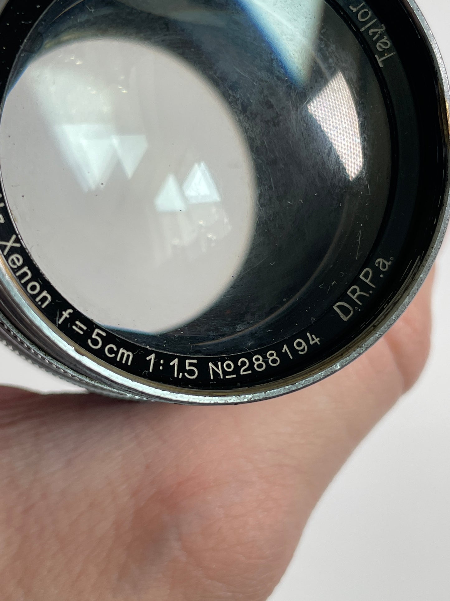 Leica leitz Xenon 5cm 50mm F1.5 1.5 LENS screw ltm m39 2 rings
