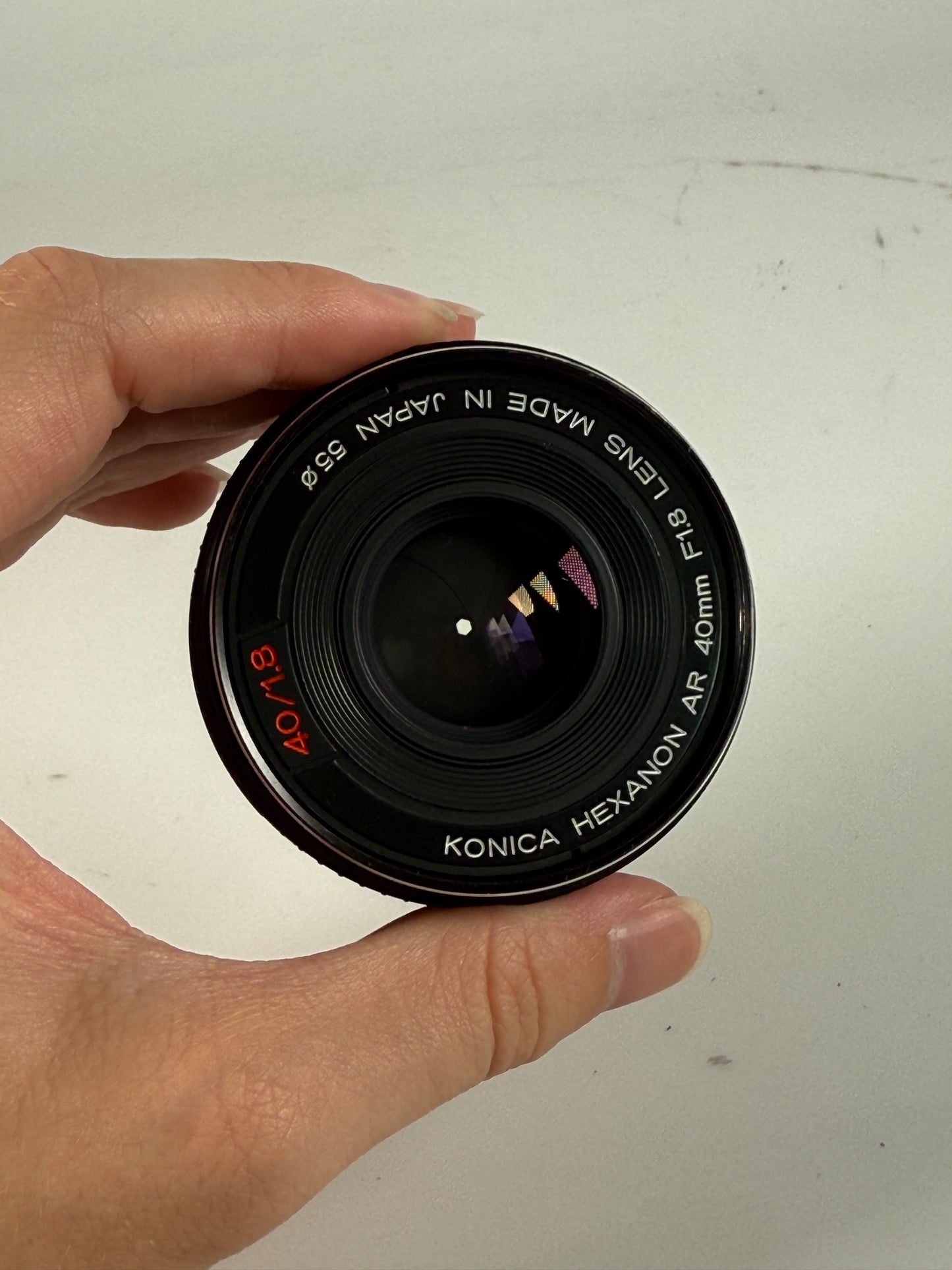 Konica 40mm f1.8 Hexanon AR AE Lens