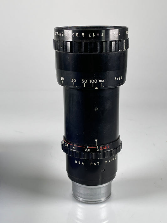 SOM Berthiot Pan-Cinor 17-85mm f2 Film Cine Camera Zoom Lens Paris France arriflex