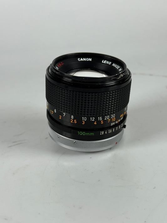 Canon FD 100mm f2.8 S.S.C. BL Lens SSC