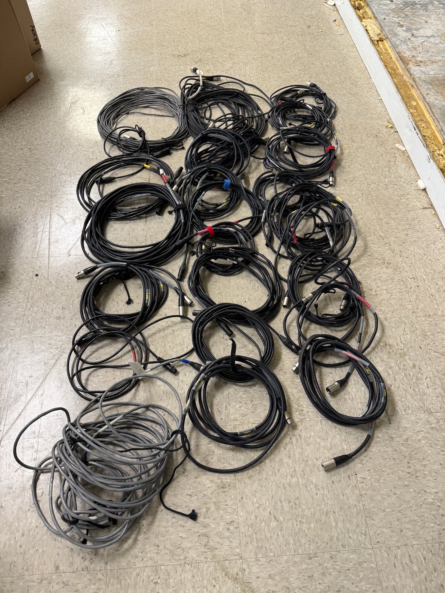 Lot of 50 XLR 5 Pin Male to XLR 5 Pin Female DMX Lighting Cable