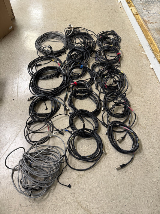 Lot of 50 XLR 5 Pin Male to XLR 5 Pin Female DMX Lighting Cable