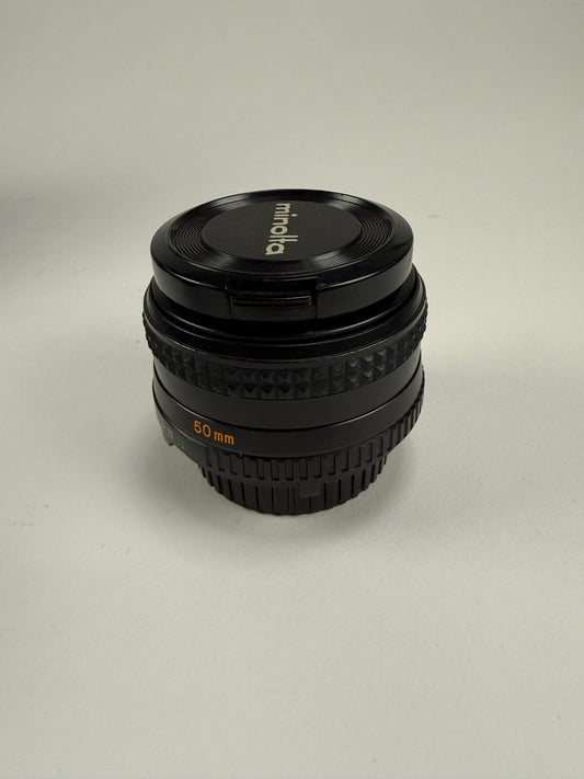 Minolta MD Rokkor-X 50mm f1.4 manual focus lens