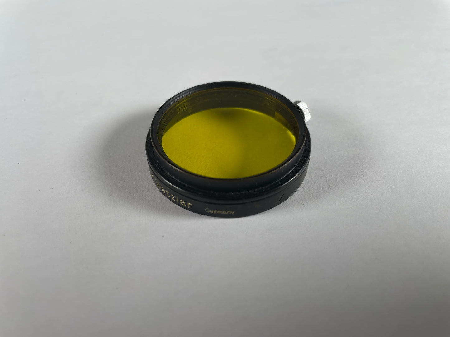 Leitz Leica Black A36 Yellow 2 Contrast Camera Lens Filter - Summitar push on 36mm