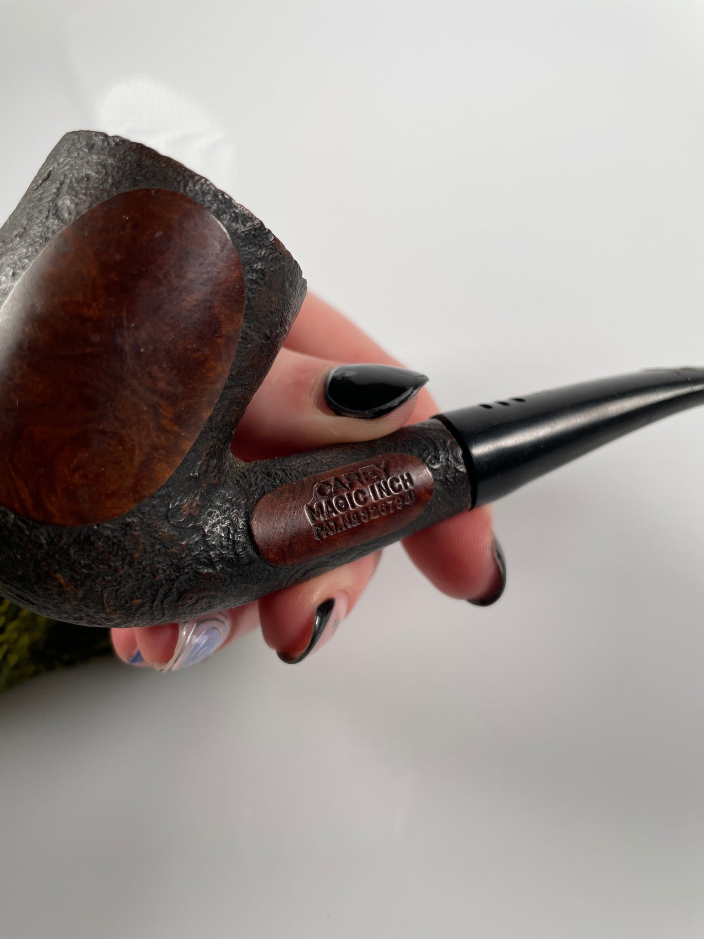 VINTAGE CAREY MAGIC INCH SMOKING PIPE - ISRAEL - HAND CRAFTED