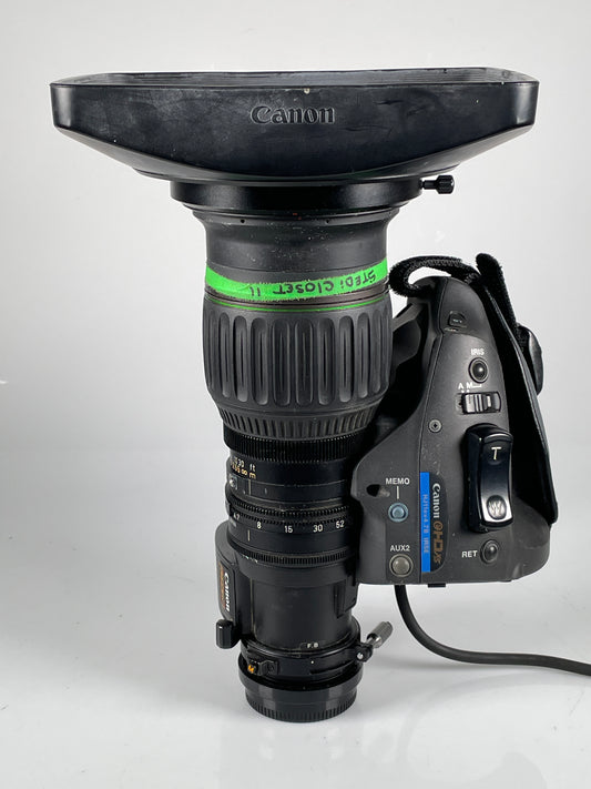 Canon HJ11ex4.7B IRSE HDXS 2/3" HD ENG Broadcast Servo Lens w/ 2x 4.7-52mm f1.9
