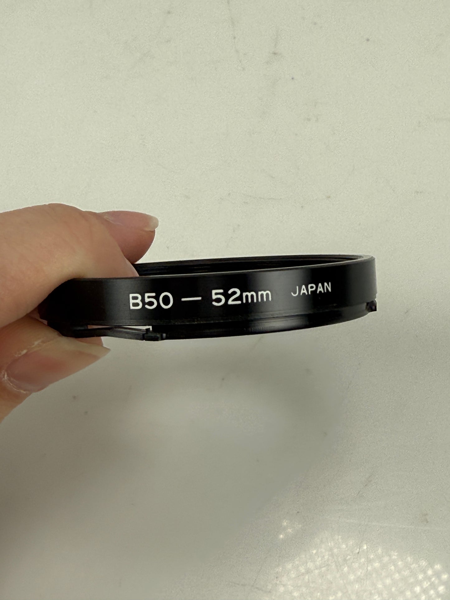B50-52mm filter adapter ring for Hasselblad B50 bay mount to accept 52mm