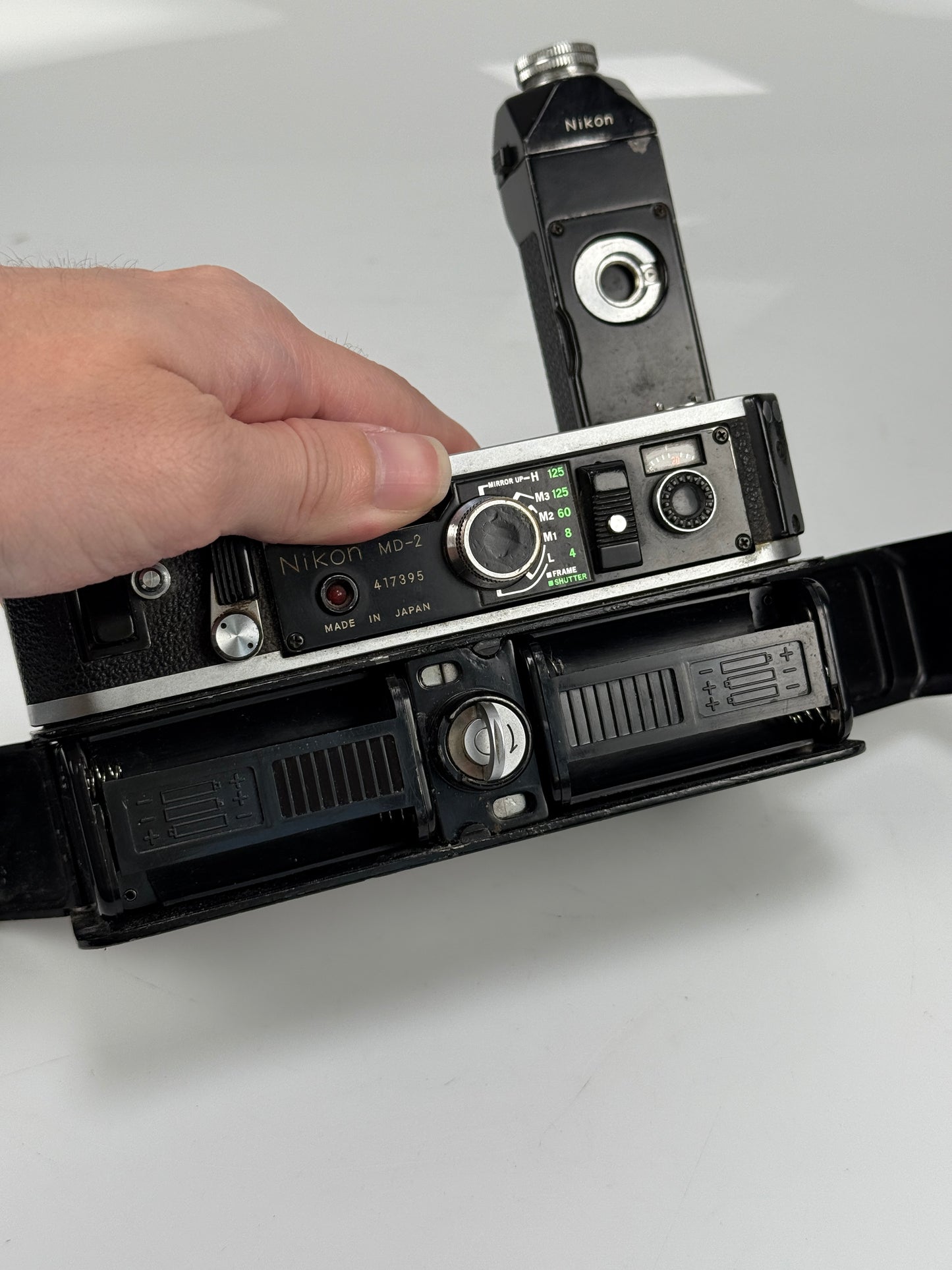 Nikon MD-2 Motor Drive + MB-1 Battery Pack for F2