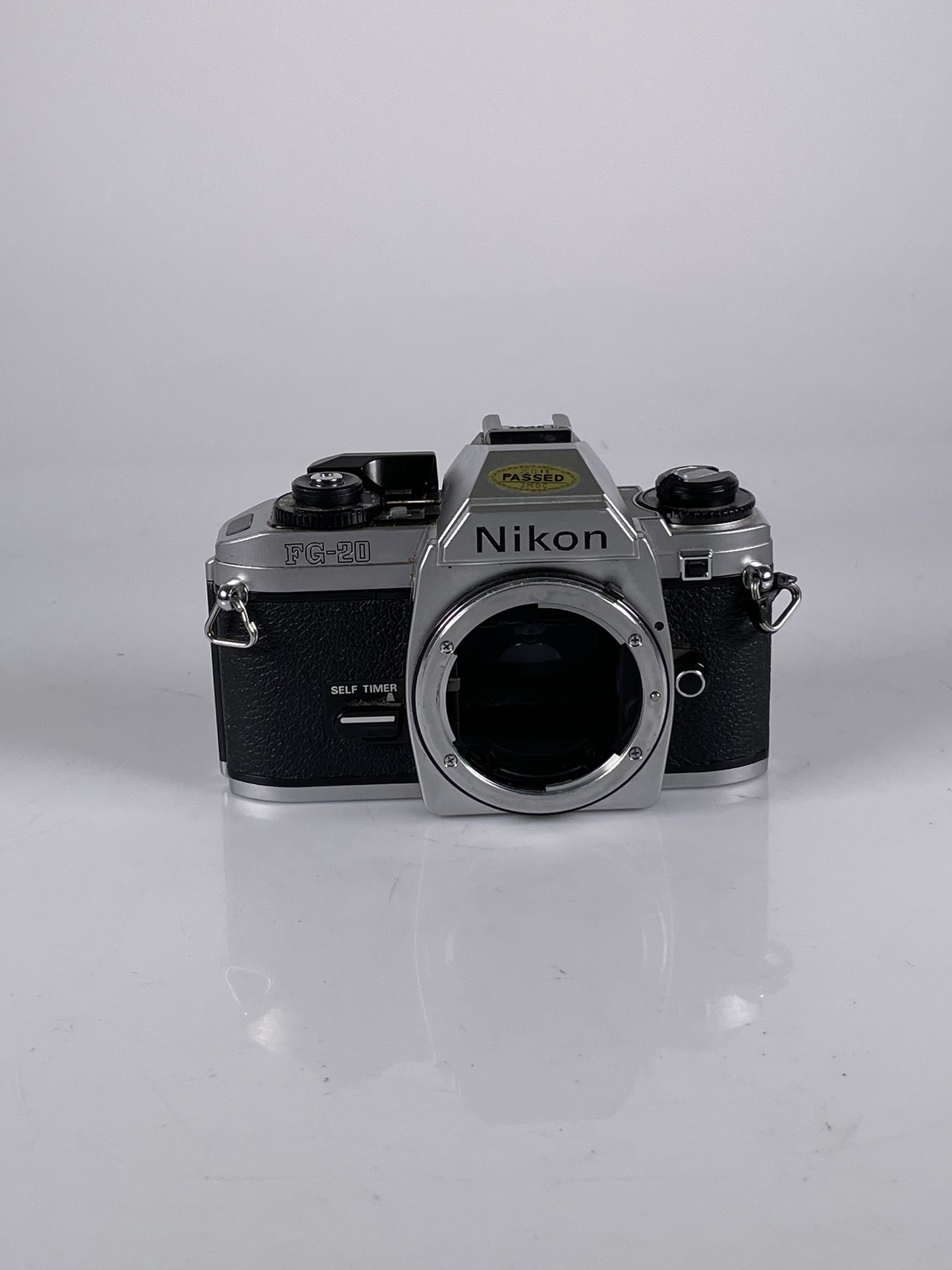 Nikon FG-20 Sliver Body SLR 35mm Film Camera