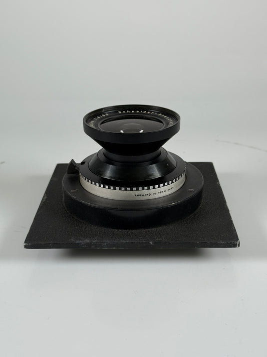Schneider Kreuznach Super Angulon 90mm f8 lens in DB shutter
