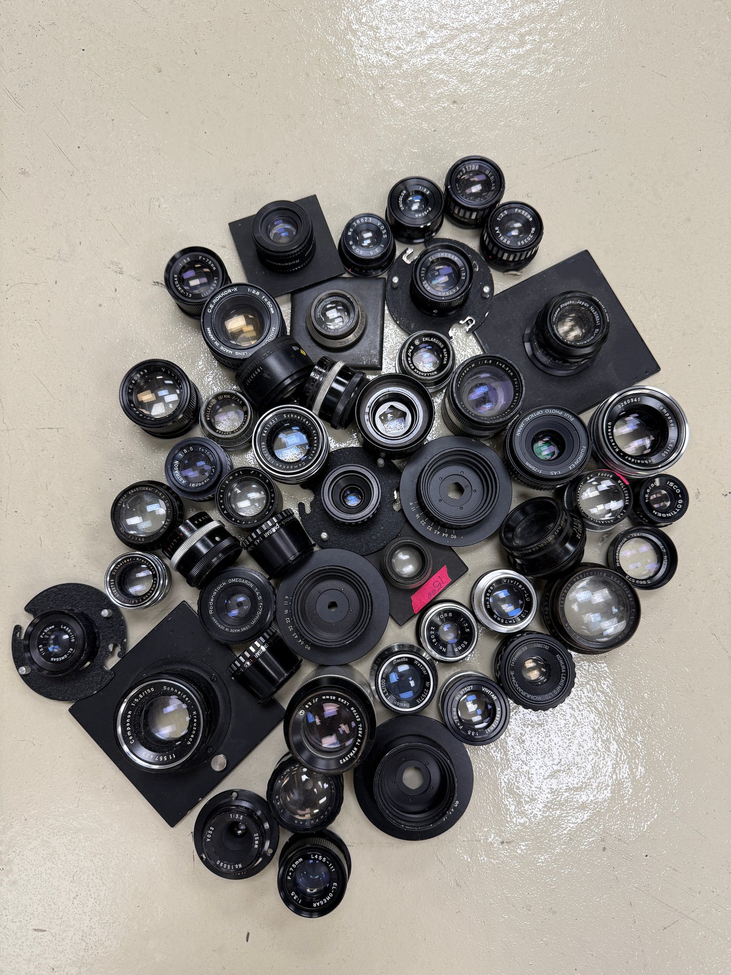Schneider, Kodak, rodenstock, etc Lens Lot enlarging darkroom