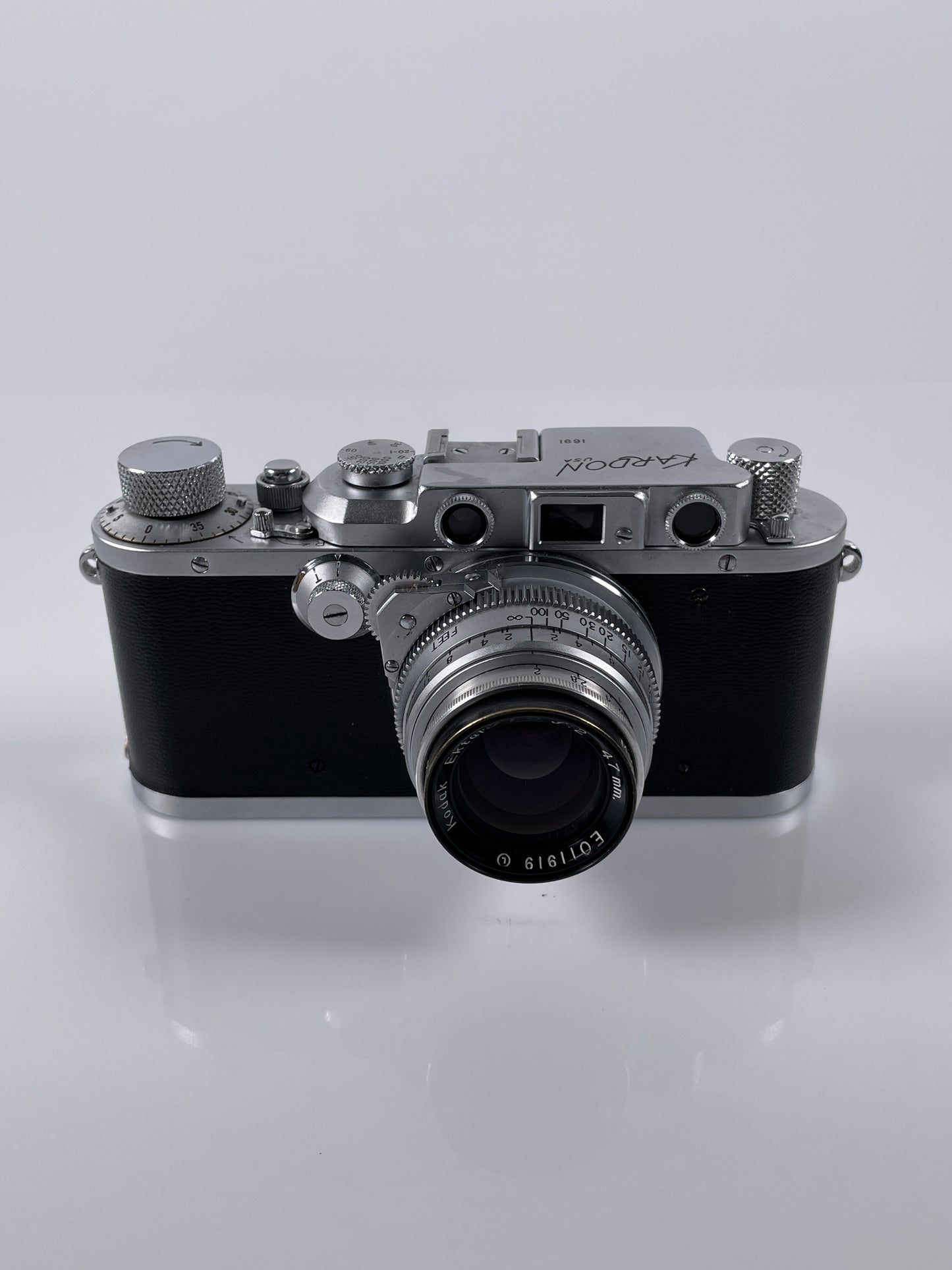 Kardon Rangefinder 35mm Film Camera PH-629 signal corp US Army Kodak Ektar 47mm f2
