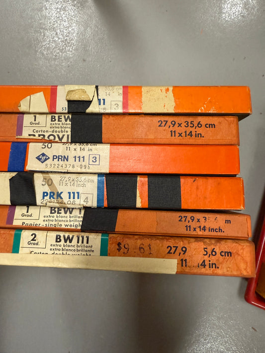 Agfa Brovira and portriga rapid Photo Paper 8x10 lot