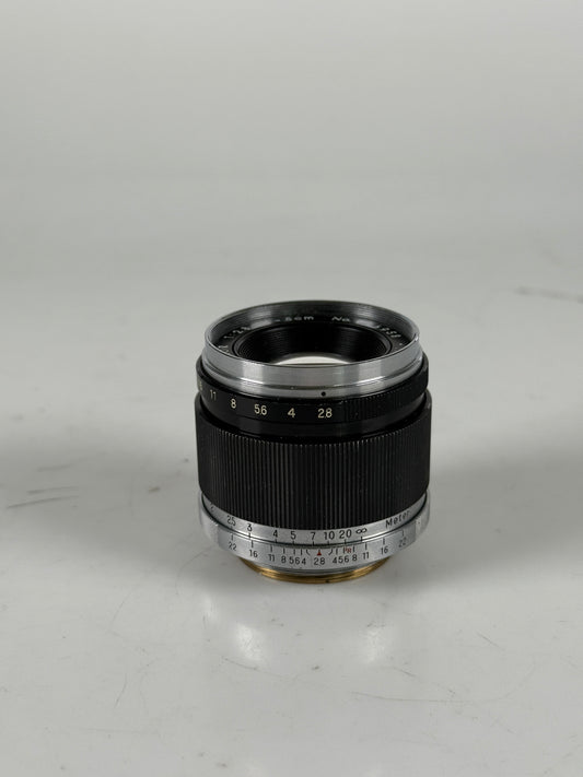 Yashica 5cm 50mm f2.8 Yashinon LTM M39 Lens