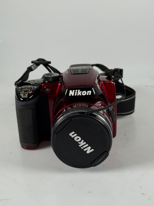 Nikon Coolpix P500 Digital Camera 36x Zoom 12.1 Megapixel Red