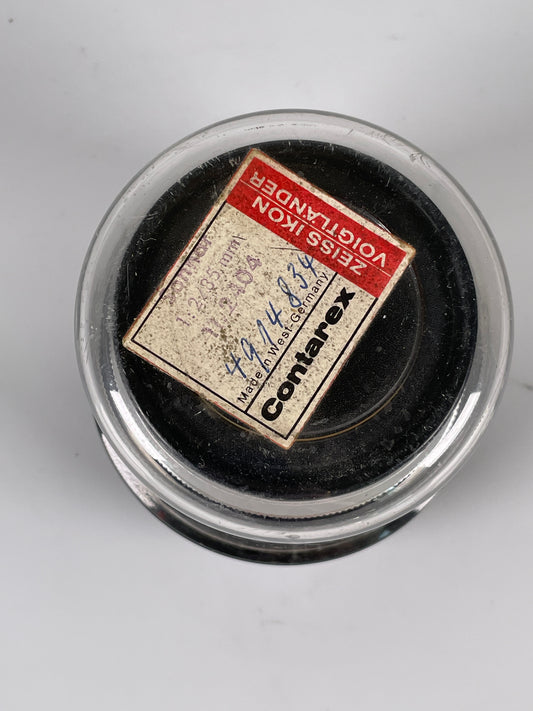 Zeiss 85mm f2 Sonnar Lens for Contarex bullseye camera silver chrome