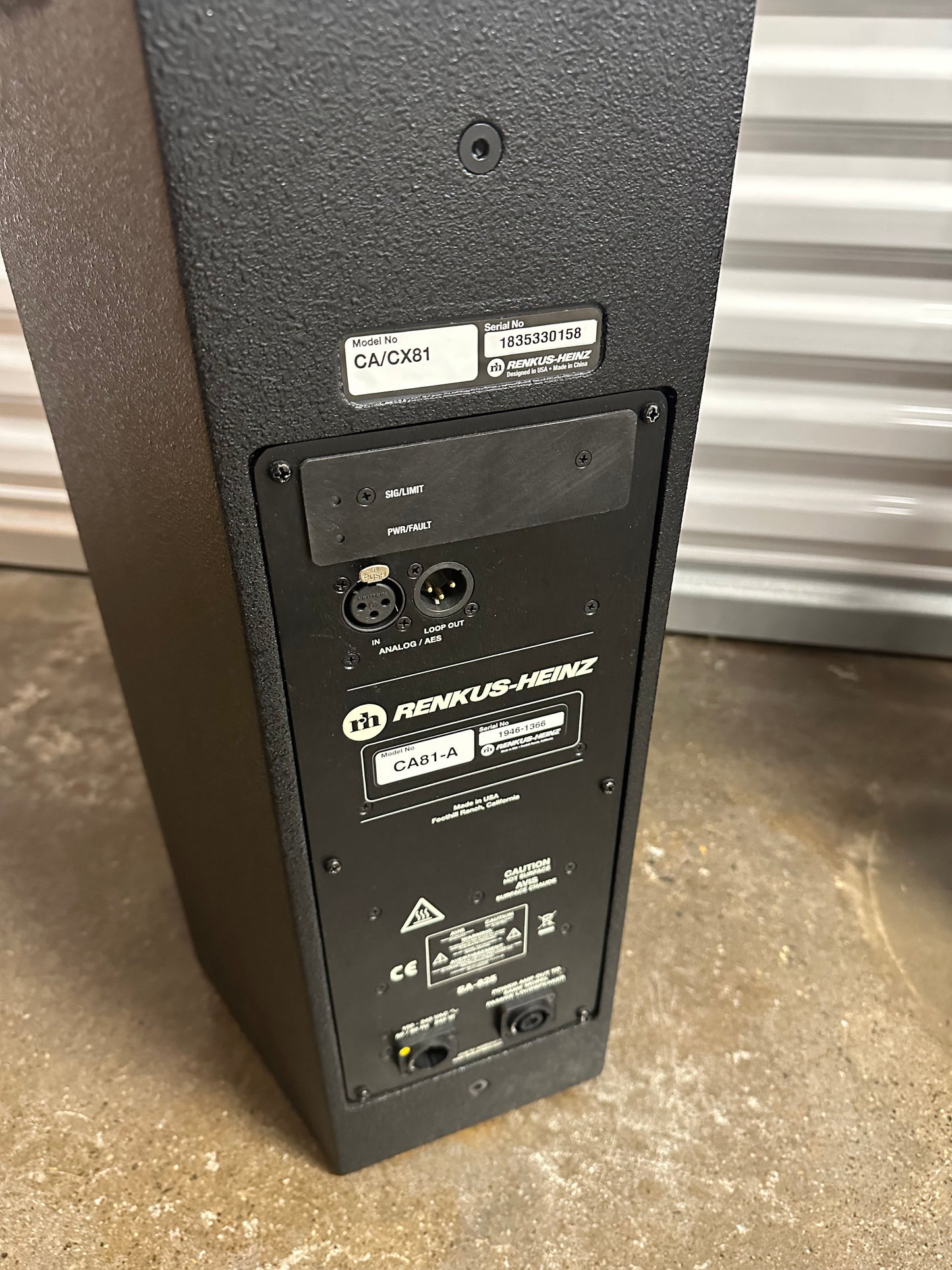 Renkus Heinz CA81-A Compact Two-Way Complex Conic Loudspeaker