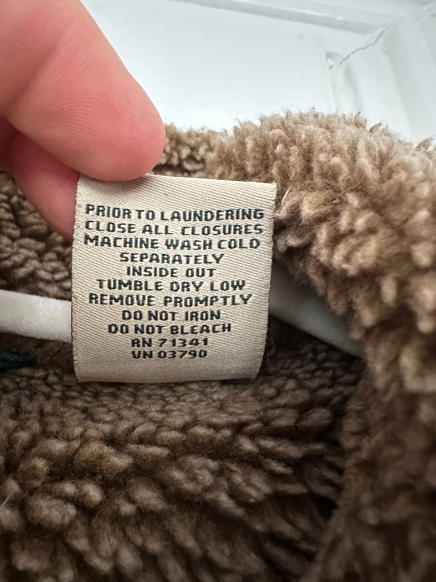 LL BEAN Sherpa Lined Women's Faux Suede Jacket Rancher Size XS Tan Brown
