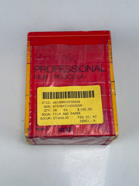 Kodak Vericolor internegative film type III 4114 4x5 Film 100 sheets Expired 1992