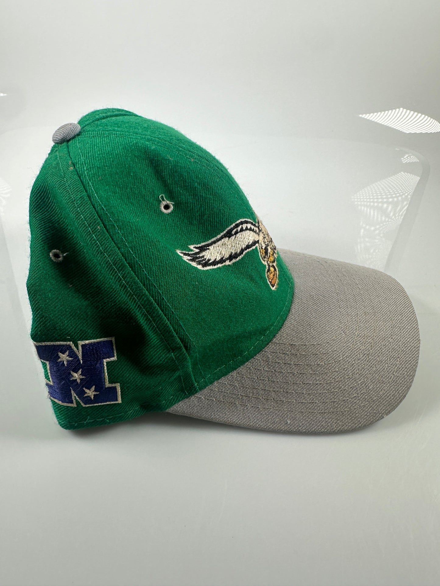 Philadelphia Eagles Kelly Green NFL Starter 100% Wool vintage Logo Fitted Hat 7 1/2