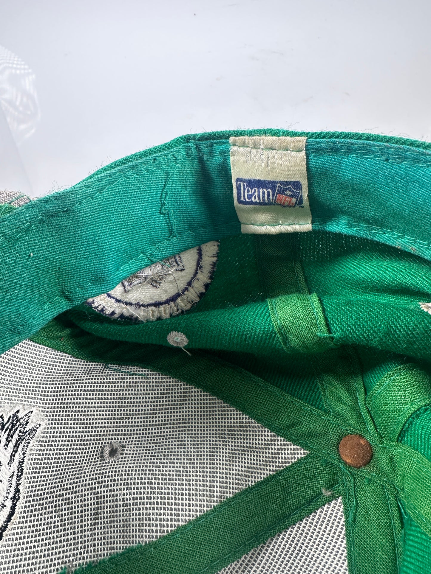 Philadelphia Eagles Kelly Green NFL Starter 100% Wool vintage Logo Fitted Hat 7 1/2