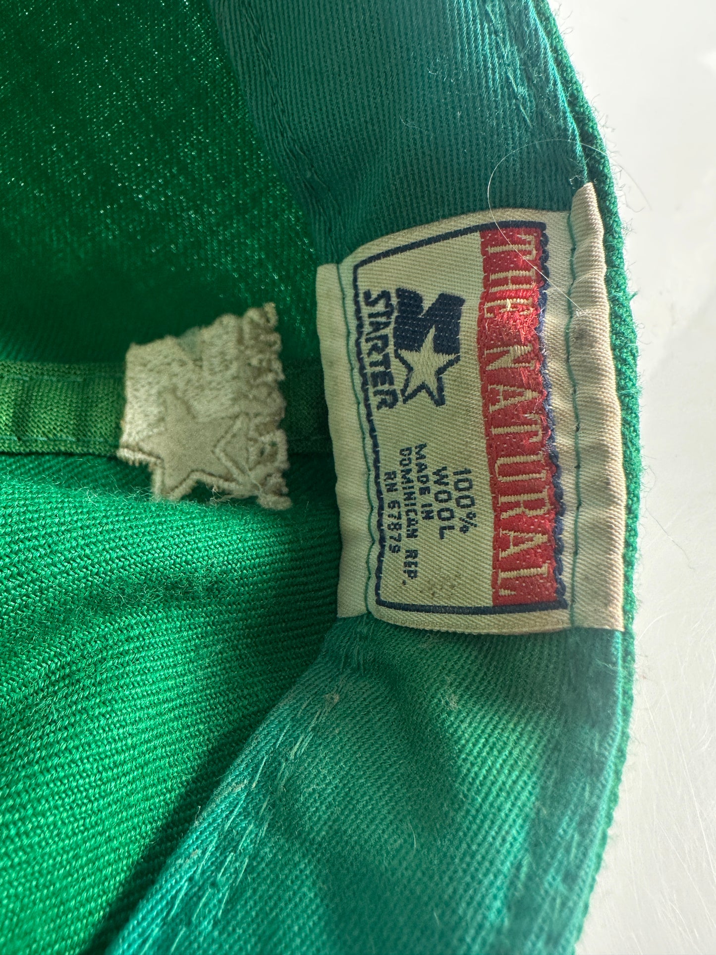 Philadelphia Eagles Kelly Green NFL Starter 100% Wool vintage Logo Fitted Hat 7 1/2