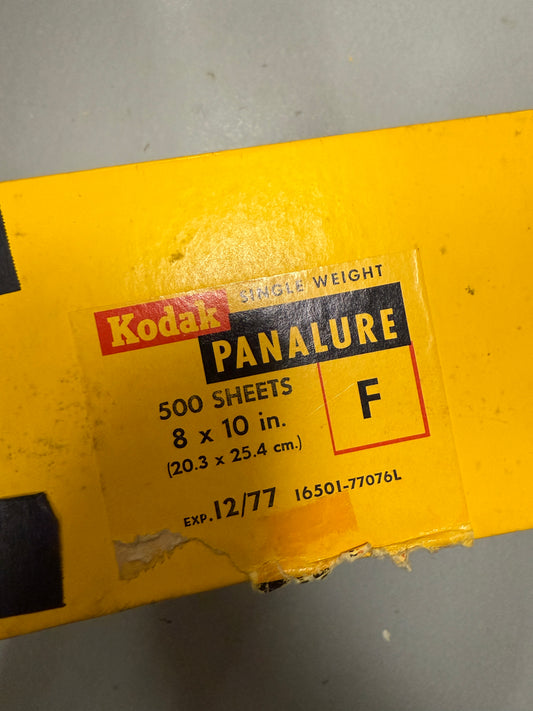 Kodak Panalure F Paper - 8x10, 50 sheets, SEALED single weight