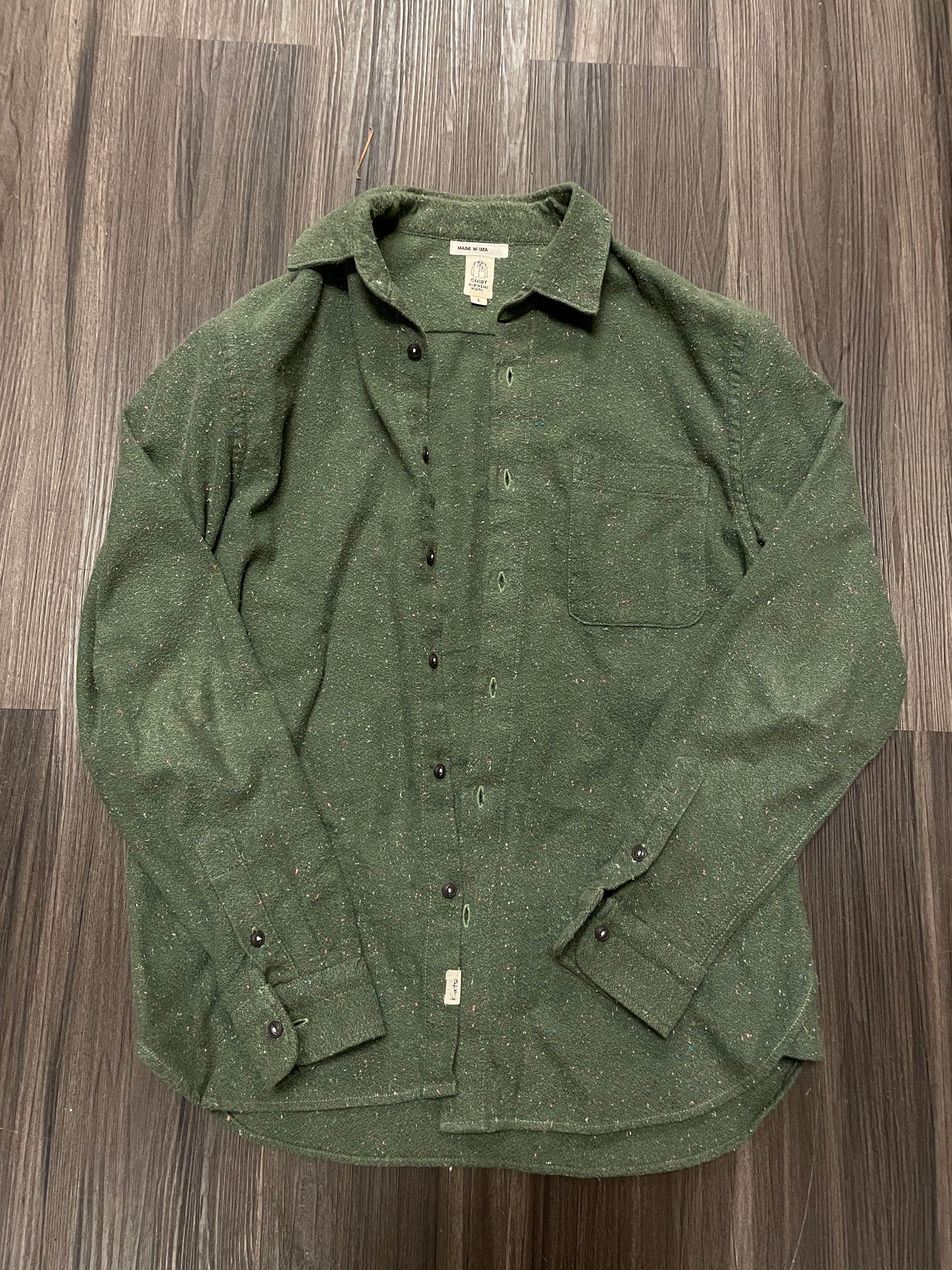 Hiroshi Kato green 100% Cotton Shirt dress shirt collar button up