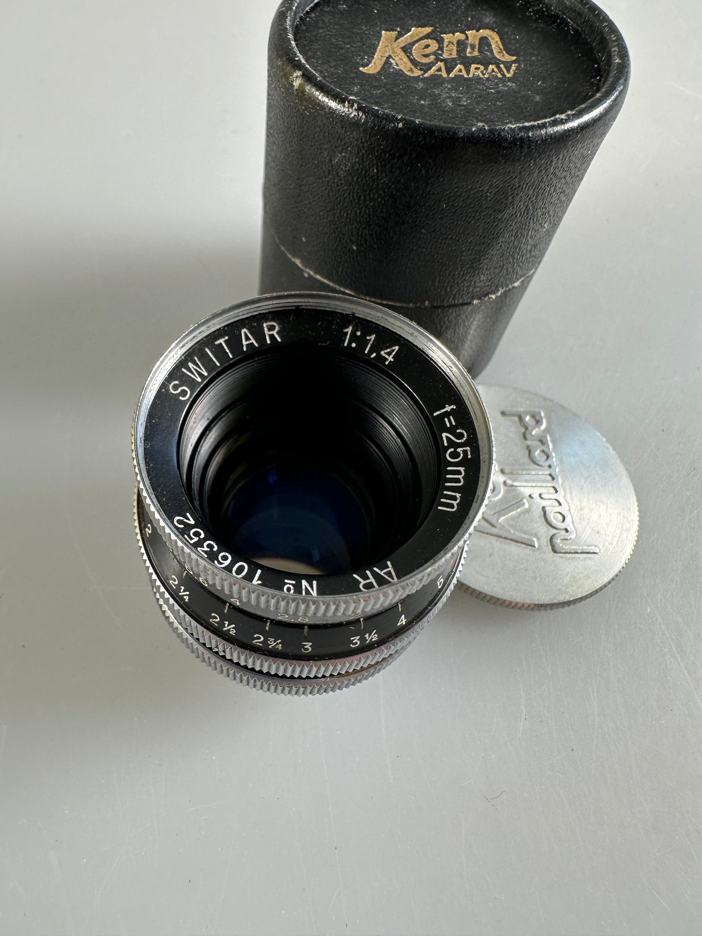Kern Switar 25mm f1.4 AR Lens Bolex C mount H16