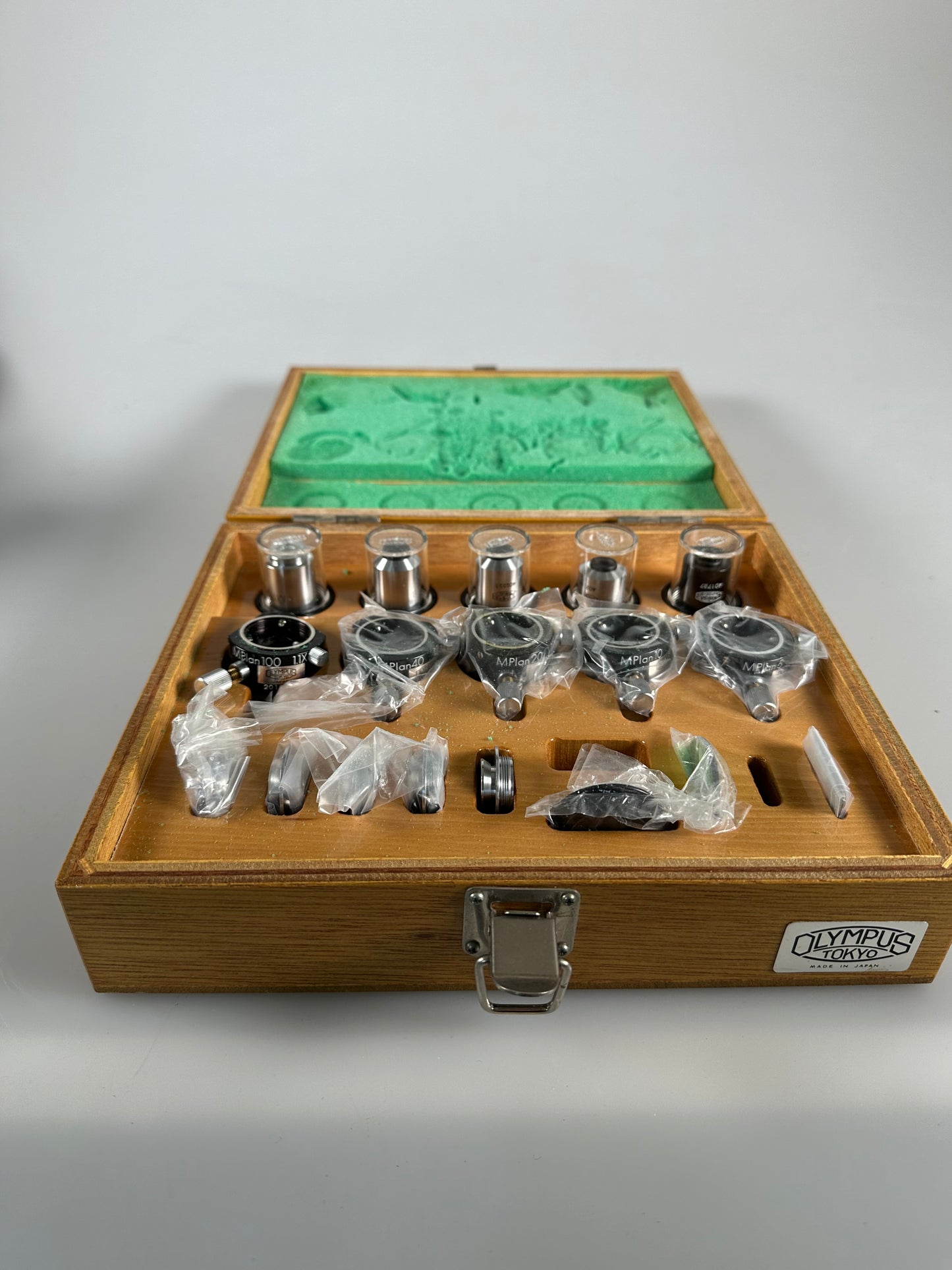 Olympus MPLAN N Objective Lens Set 5N, 10N, 20N, 40N, 100N w/ 1.1x prism