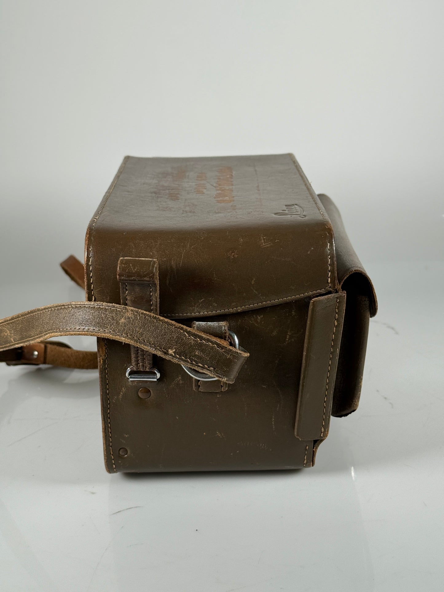 Leica Leitz Brown Leather M Universal System Case w/ Lens Mounts