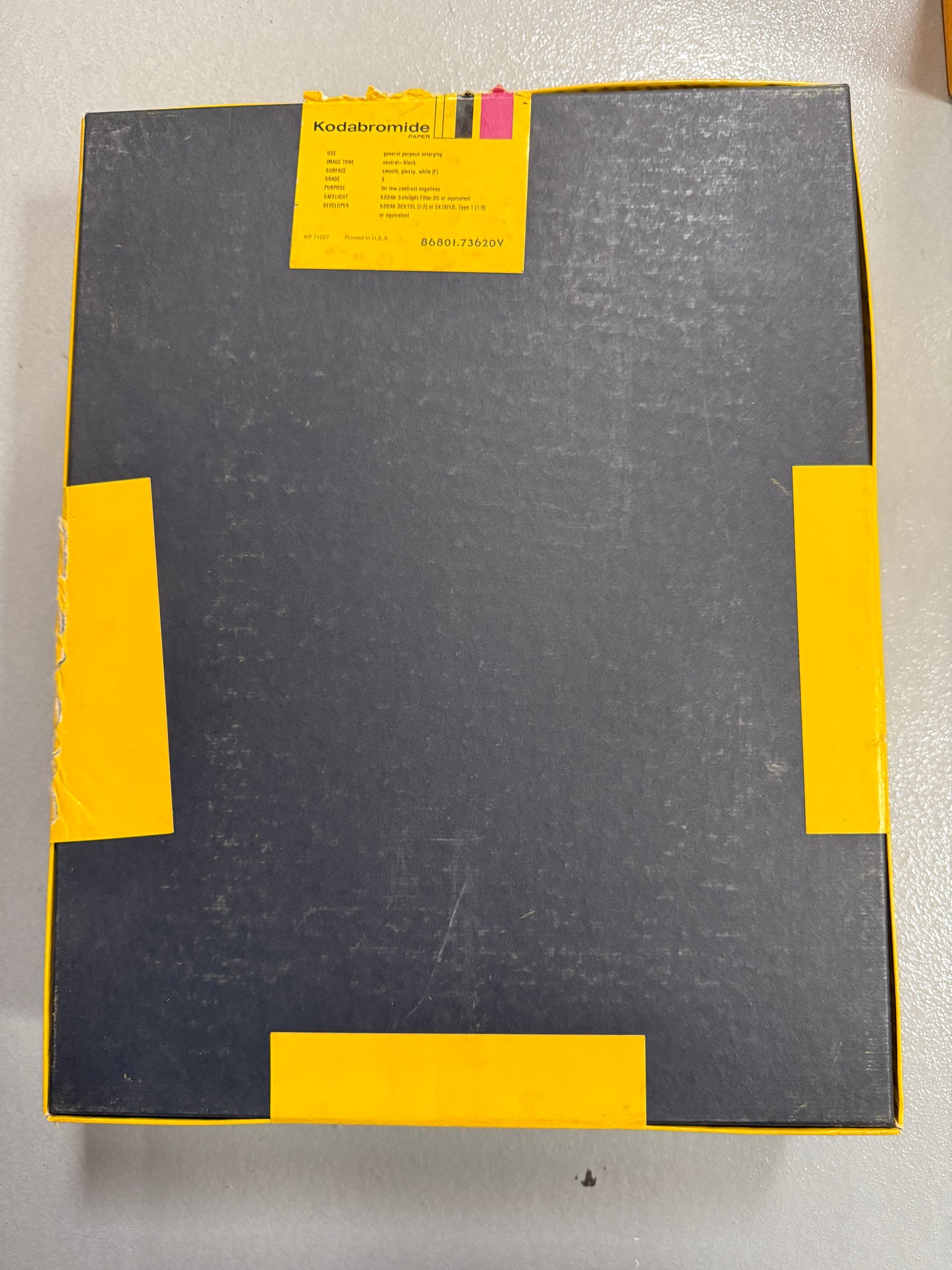 Kodak Kodabromide F3 B&W Paper - 11x14, 250 sheets, 1980 SEALED double weight