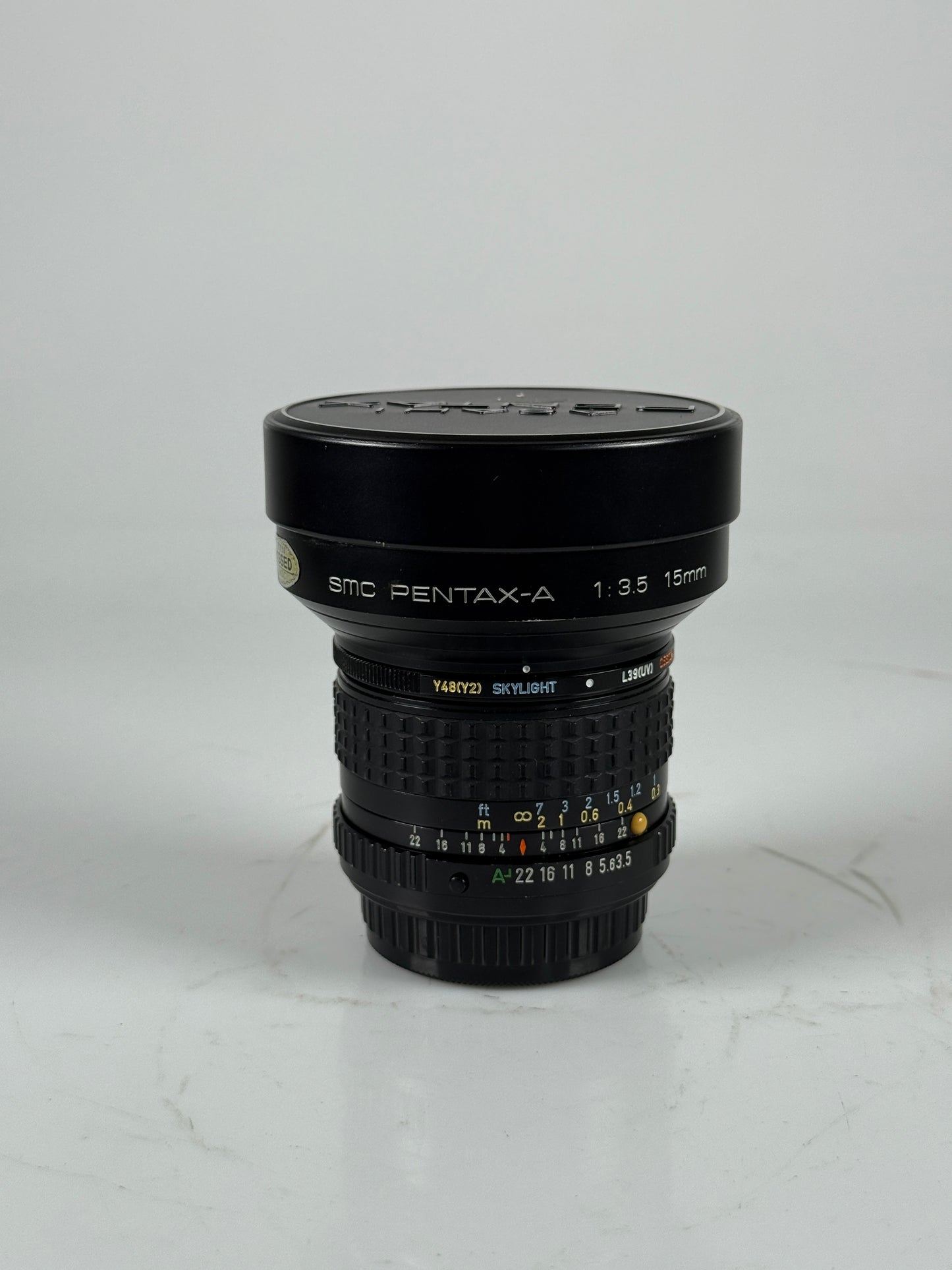 Pentax SMC Pentax-A 15mm F3.5 Ultla Wide Angle Lens for K Mount