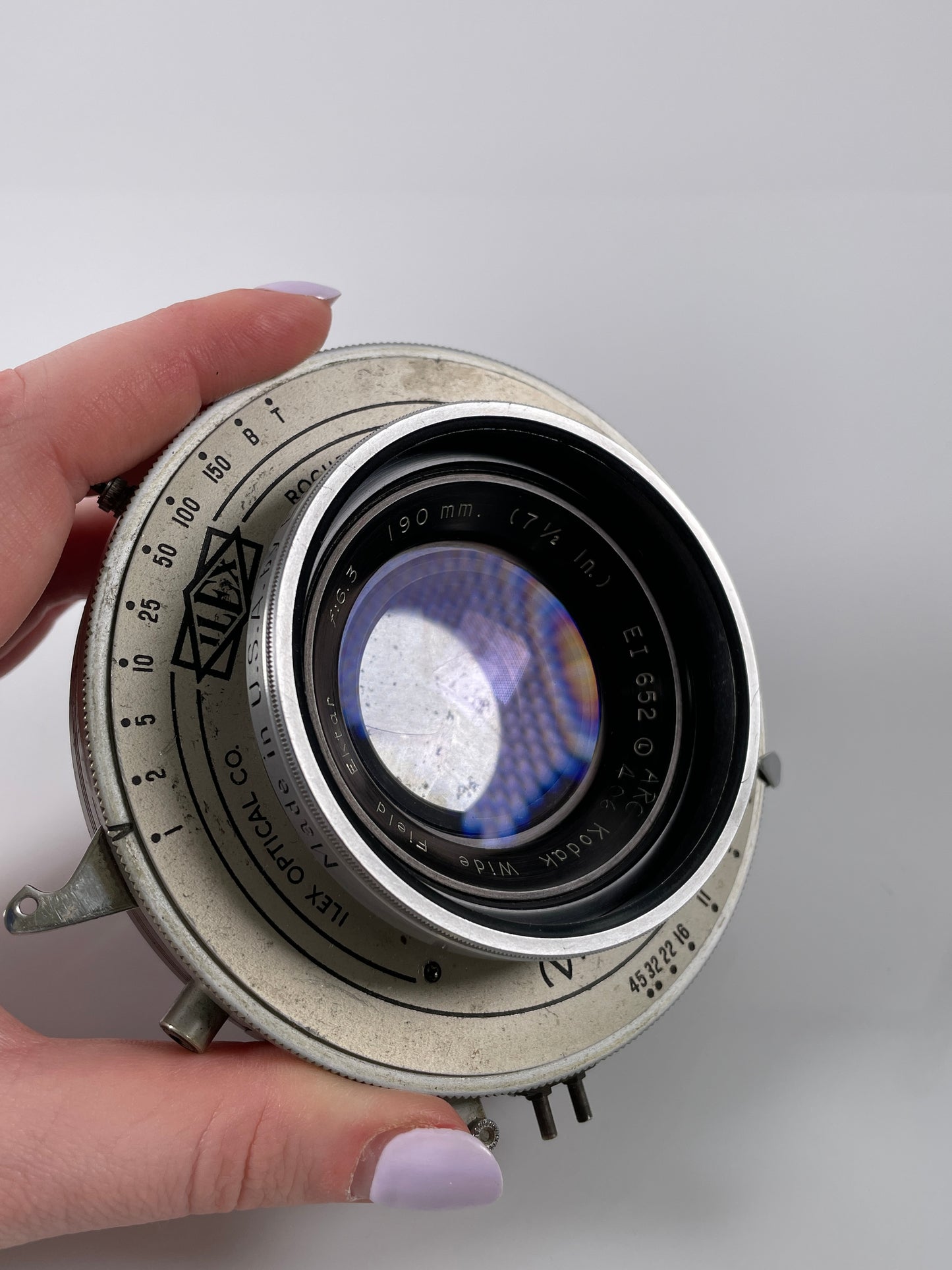 Kodak 190mm f6.3 Wide Field Ektar large format Lens