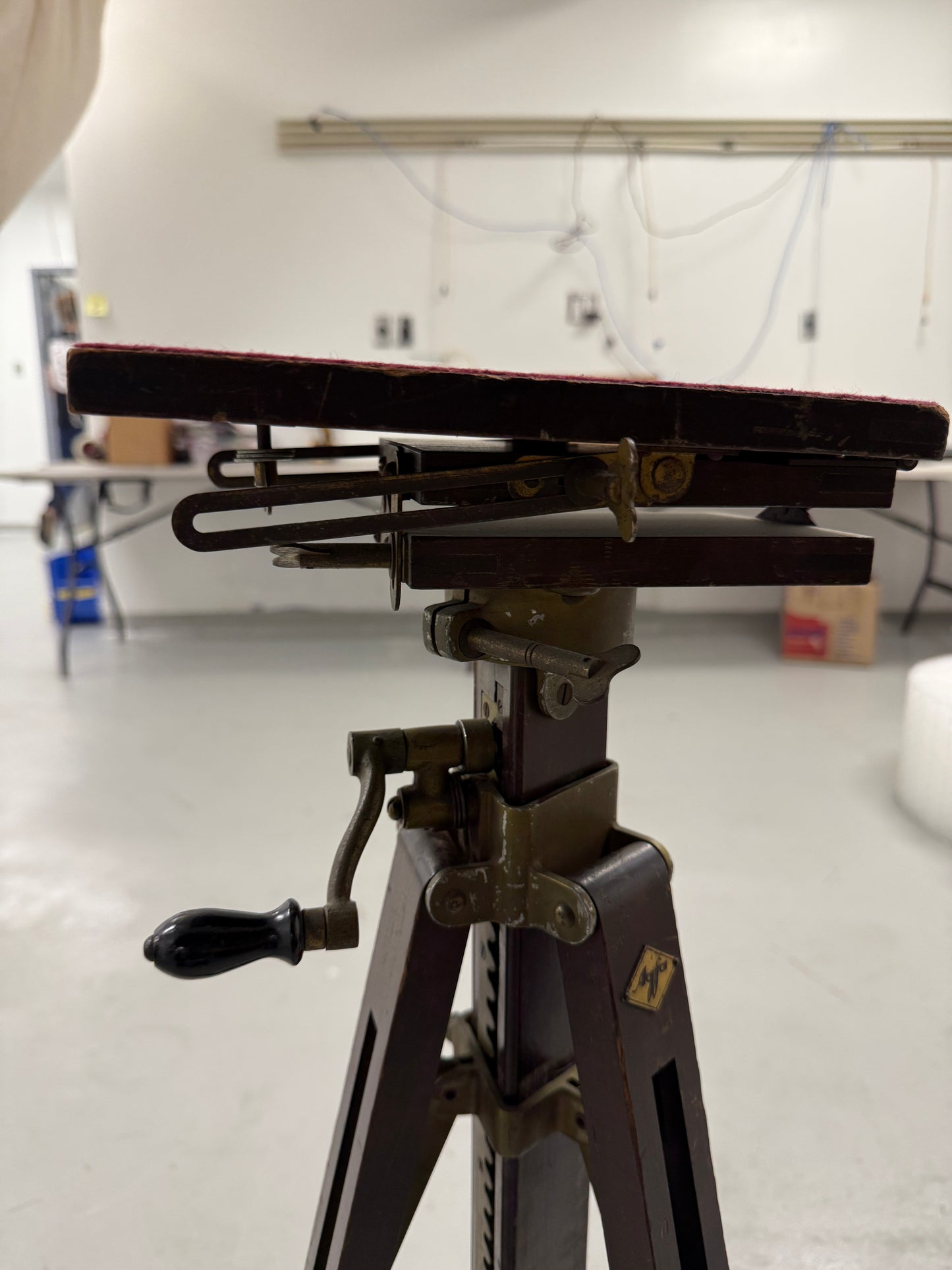 Agfa Ansco large format Wood Camera Tripod Legs Wooden
