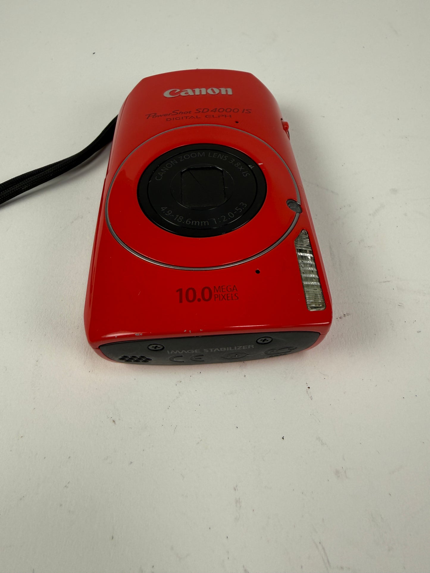 Canon PowerShot SD4000 IS 10.0 MP Compact Digital Camera Red