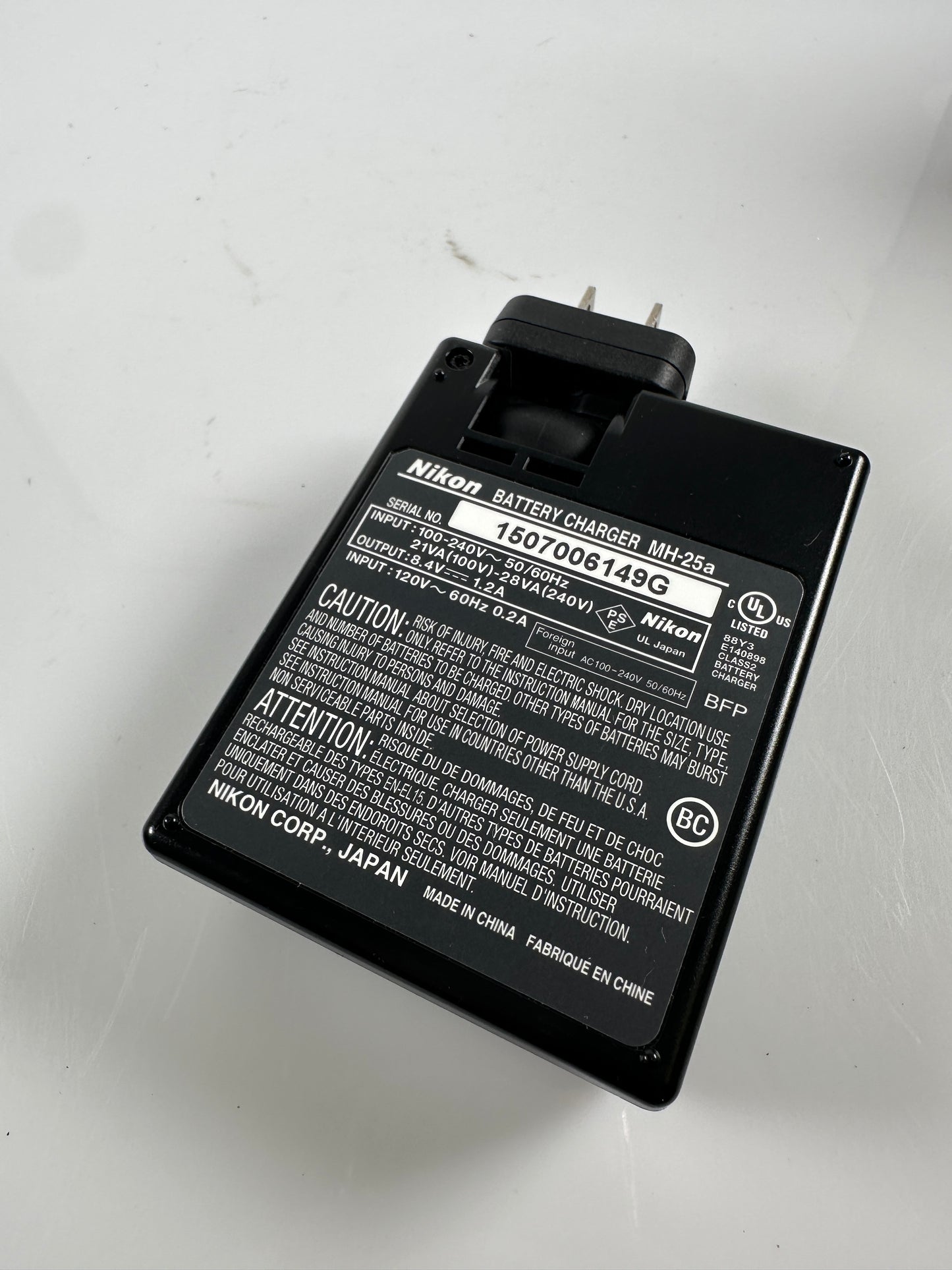 Nikon MH-25A Charger for EN-EL15 EL15a EL15b Battery